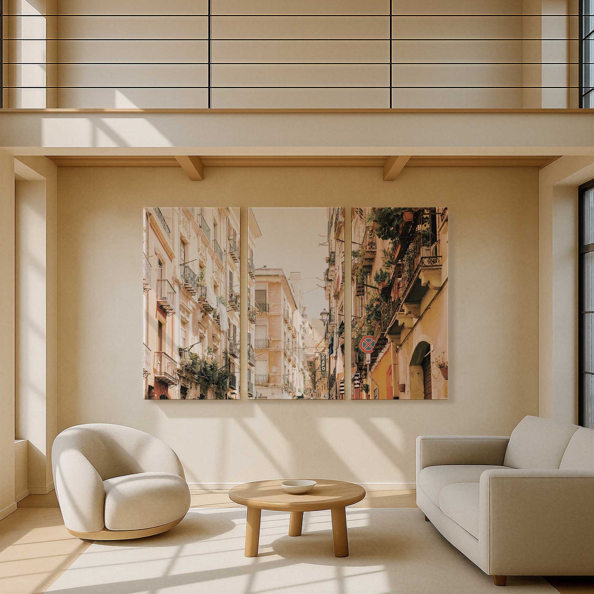 [Color:Stretched Canvas], Picture of art in a room