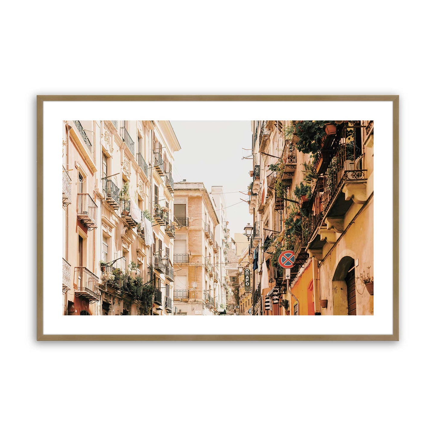 [Color:Brushed Gold] Picture of art in a Brushed Gold frame