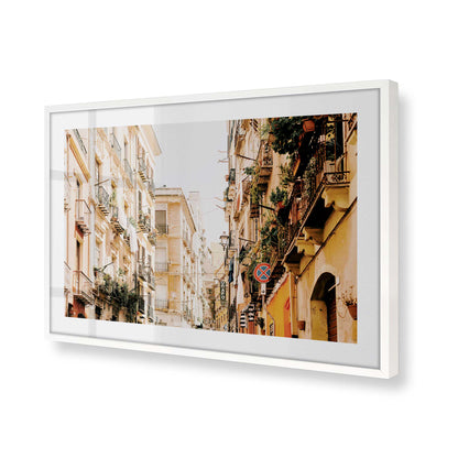 [Color:Opaque White] Picture of art in a Opaque White frame of the corner