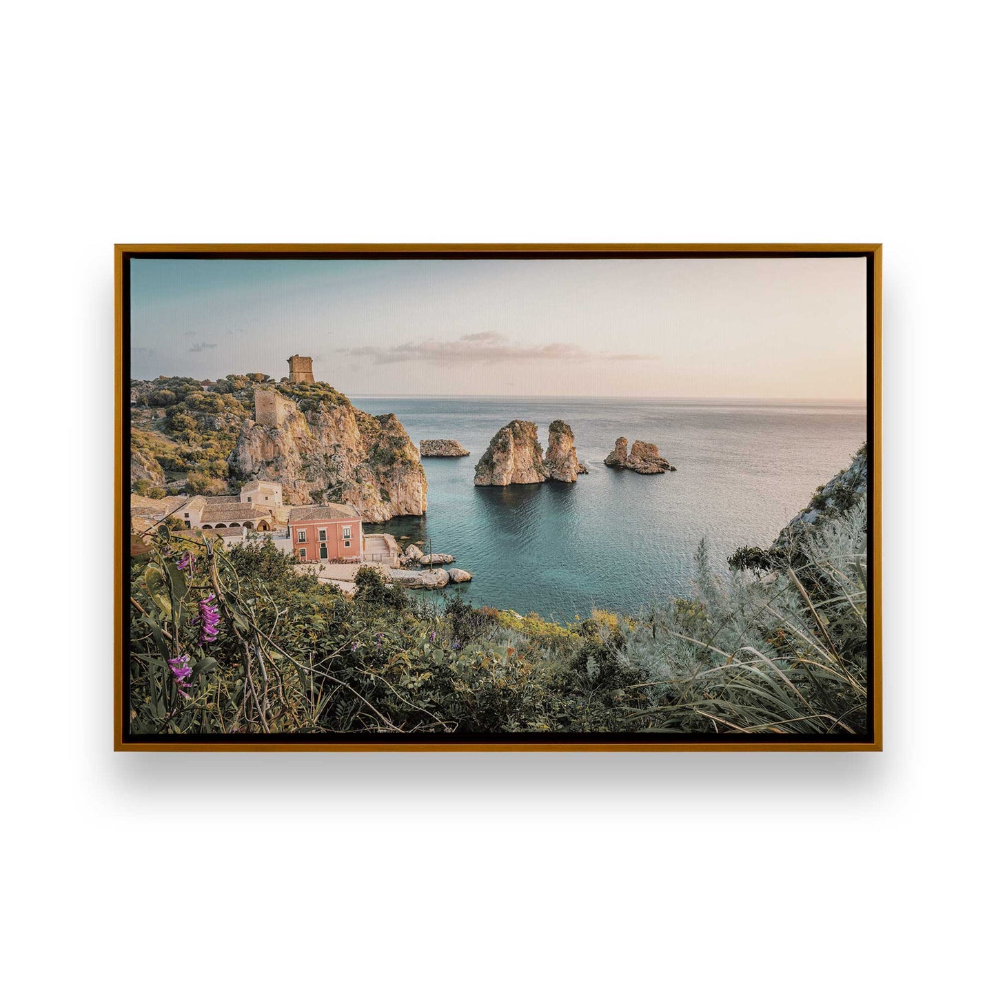 [Color:Polished Gold] Picture of art in a Polished Gold frame