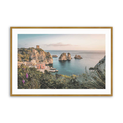 [Color:Polished Gold] Picture of art in a Polished Gold frame