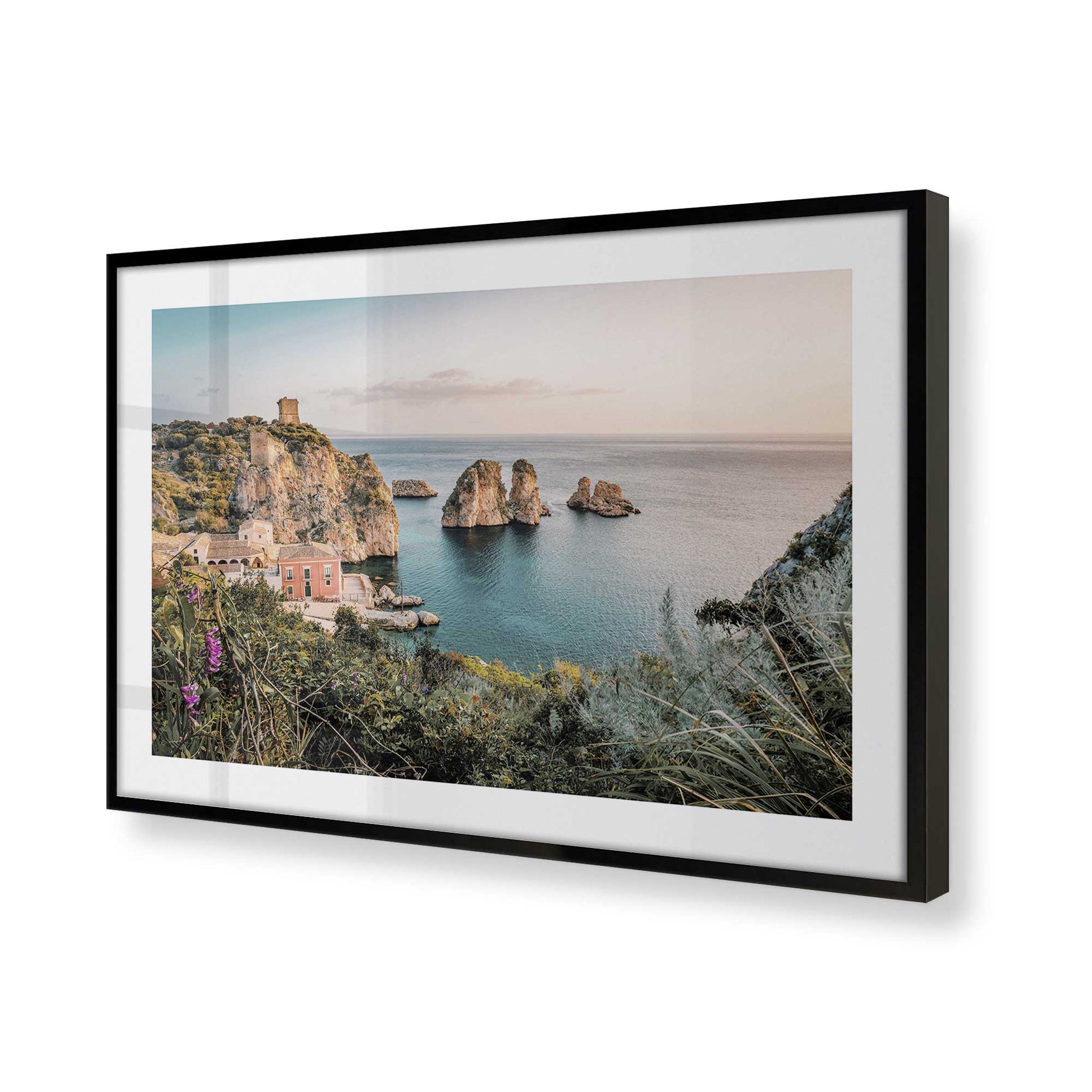 [Color:Satin Black] Picture of art in a Satin Black frame of the corner