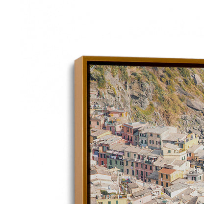 [Color:Polished Gold] Picture of art in a Polished Gold frame at an angle