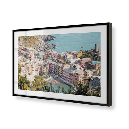 [Color:Satin Black] Picture of art in a Satin Black frame of the corner