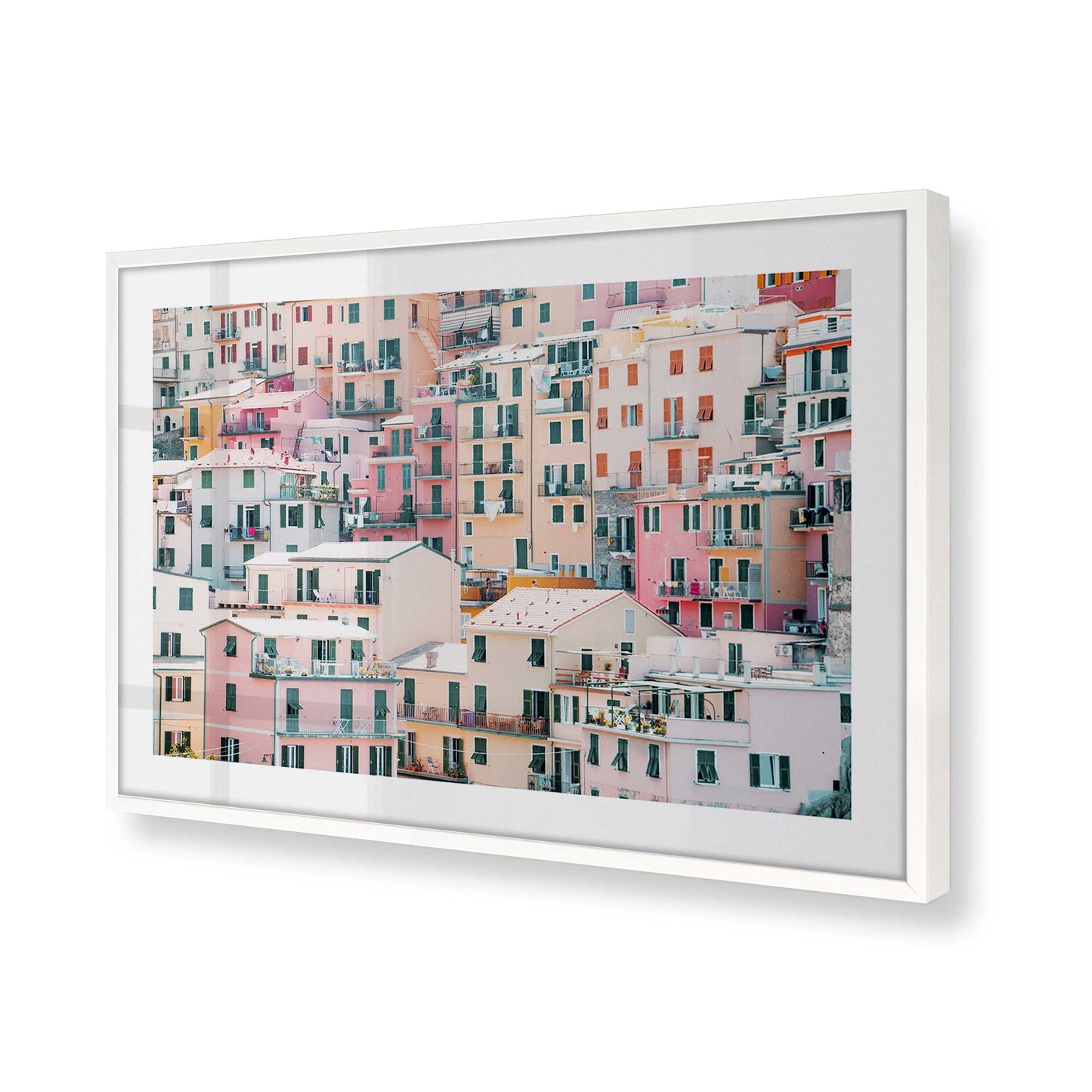 [Color:Opaque White] Picture of art in a Opaque White frame of the corner