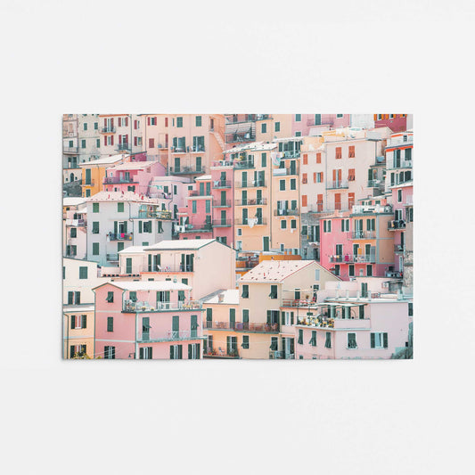 Pastel Village Promotional Rolled Print