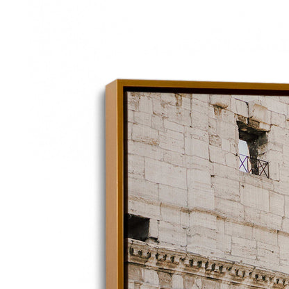 [Color:Polished Gold] Picture of art in a Polished Gold frame at an angle