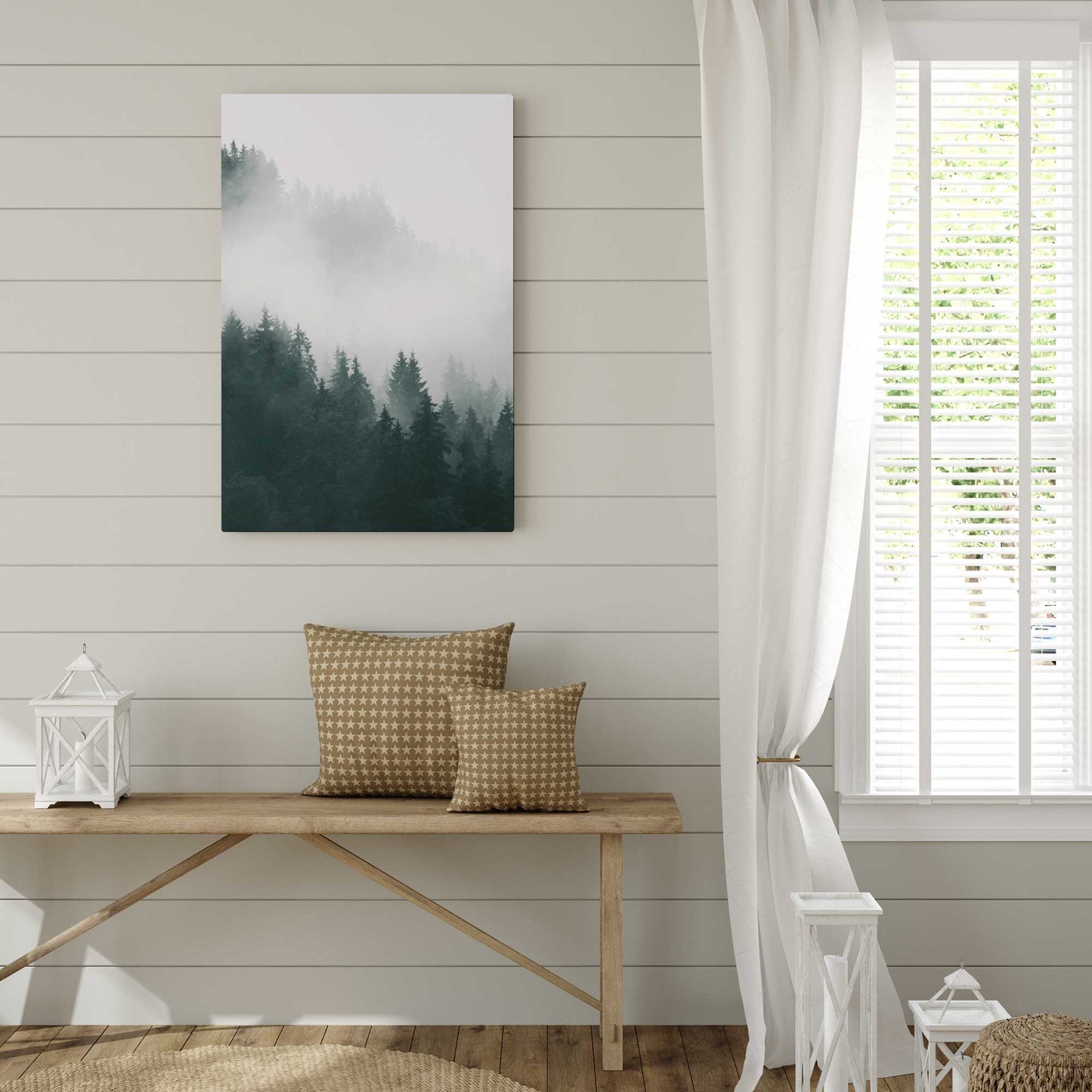 Enchanting Emerald Peaks on Canvas