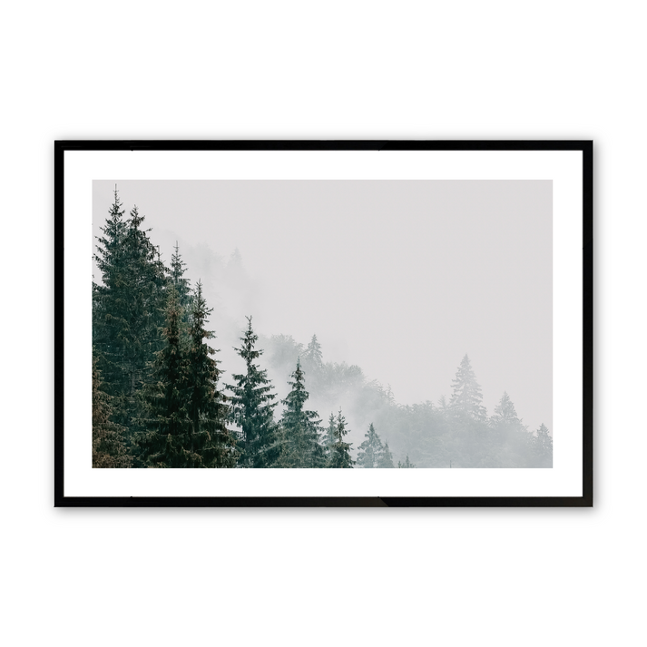 whispering mist print in a frame