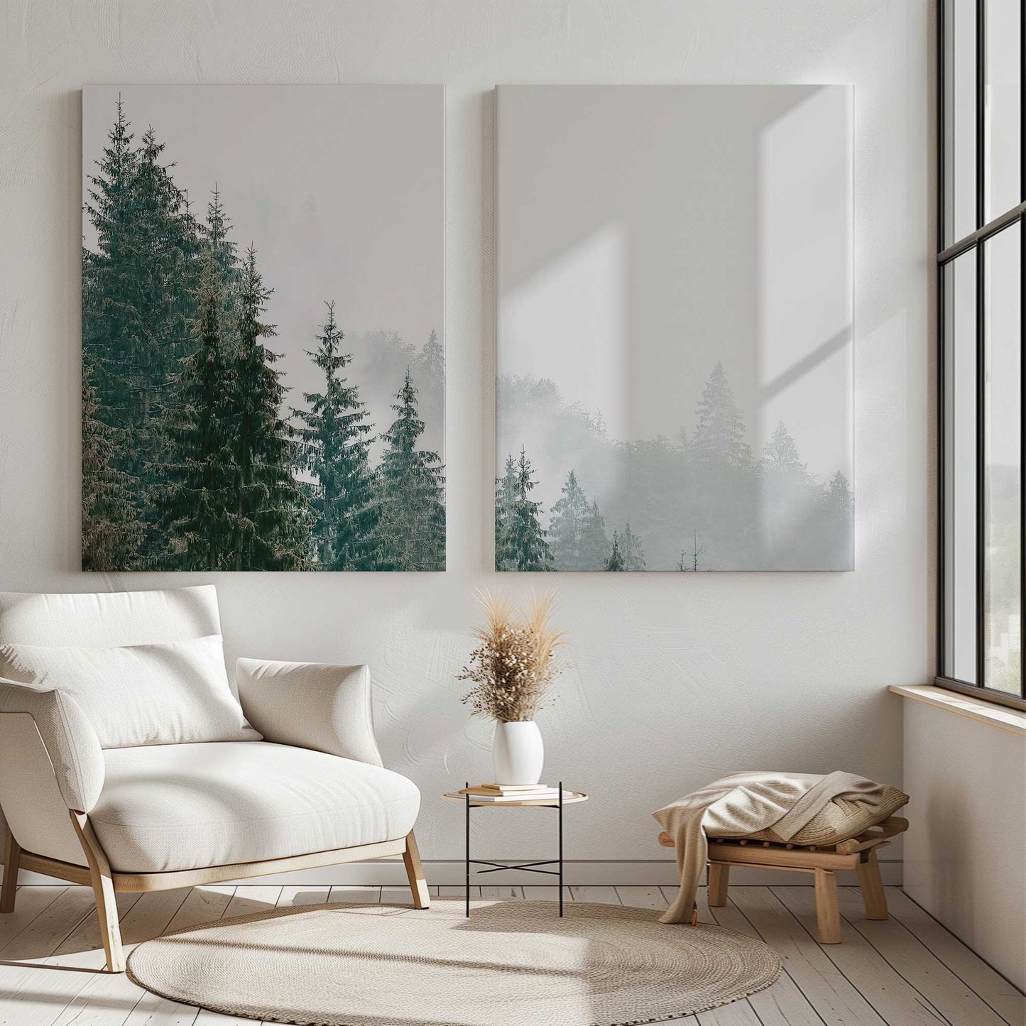 [Color:Stretched Canvas], Picture of art in a room