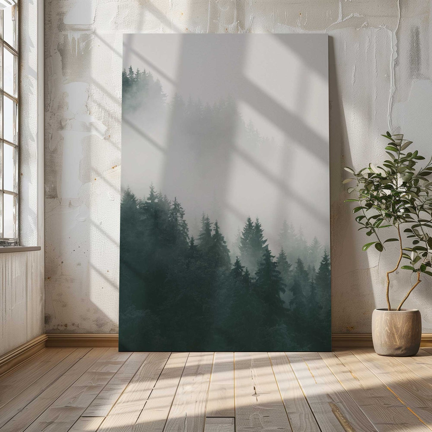 [Color:Stretched Canvas], Picture of art in a room