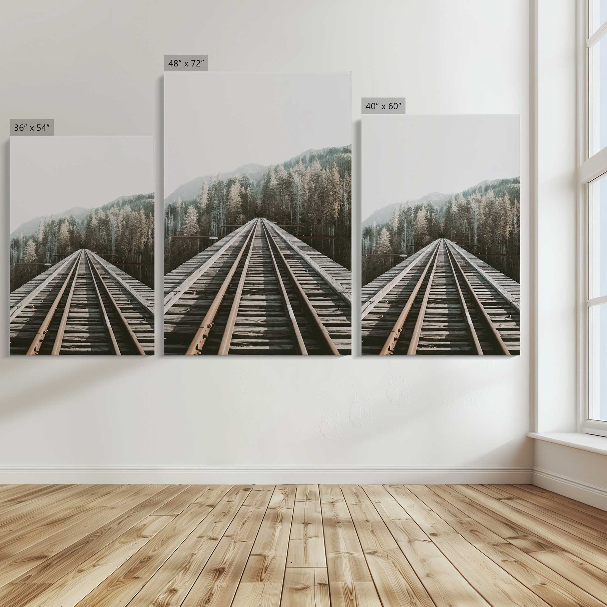 [Color:Stretched Canvas], Image showing the size comparisons