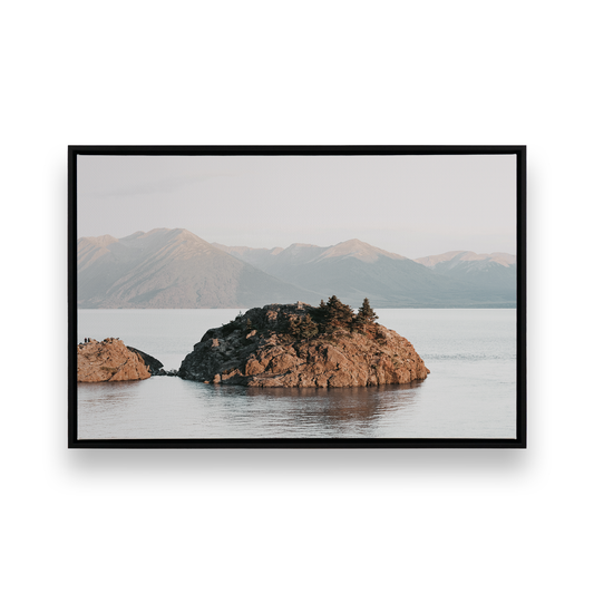 Picture of art in a Satin Black frame