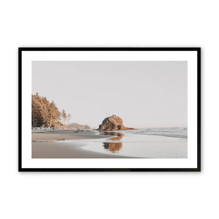 Coastal Elegance Print in a black frame