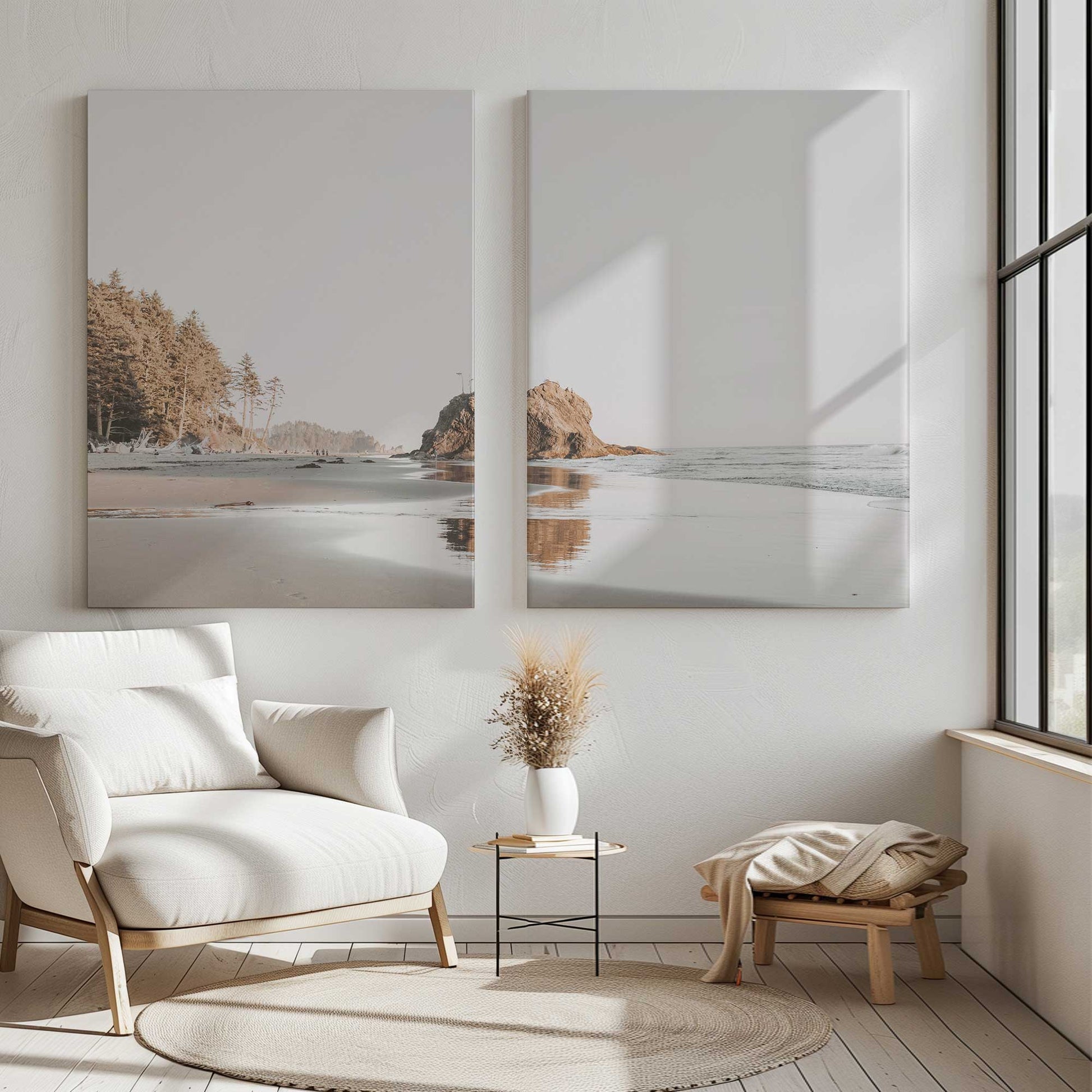 [Color:Stretched Canvas], Picture of art in a room