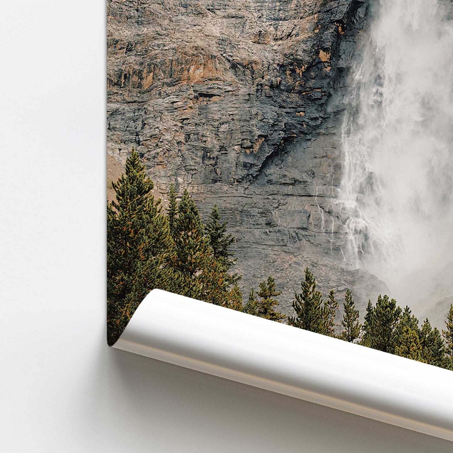 Mountain Cascade Print Promotional Rolled Print