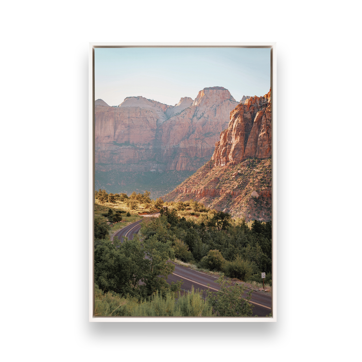 [color:Satin White], Picture of art in frame