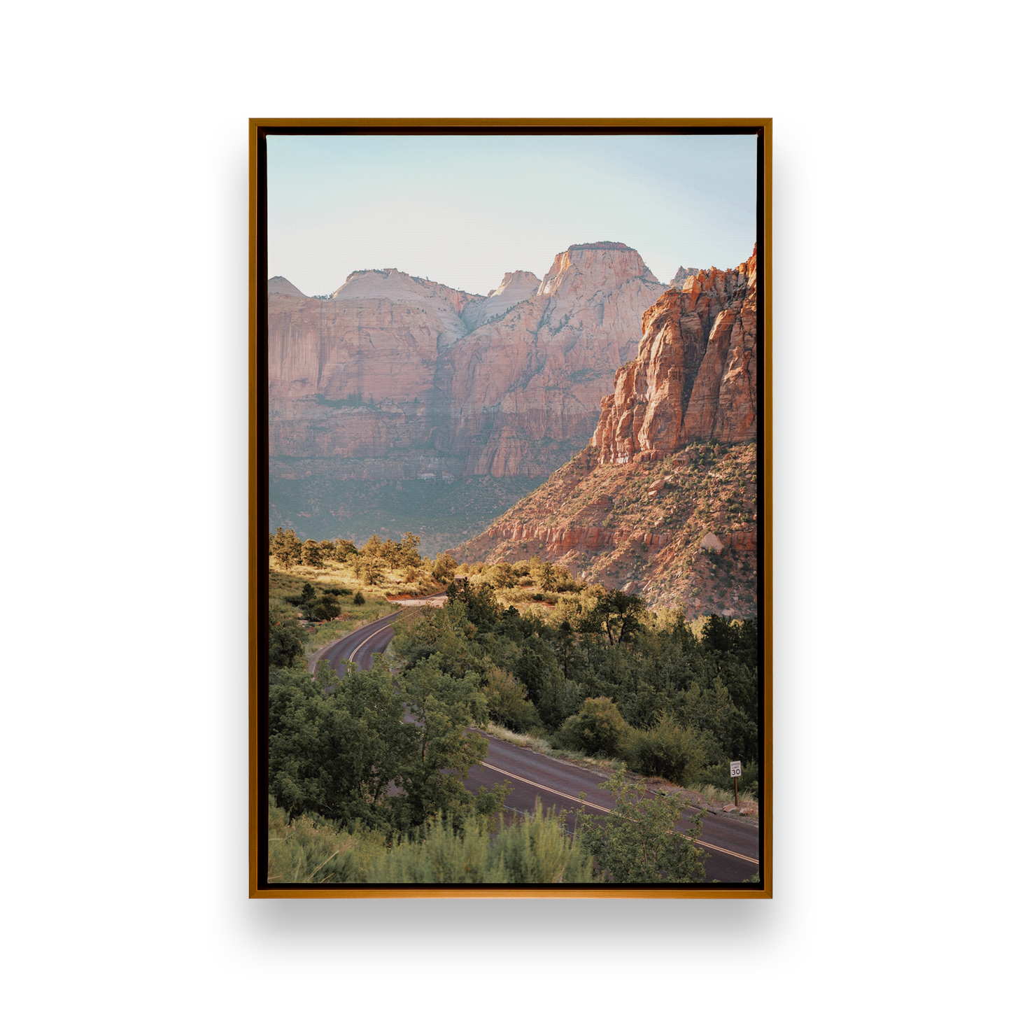 [color:Polished Gold], Picture of art in frame