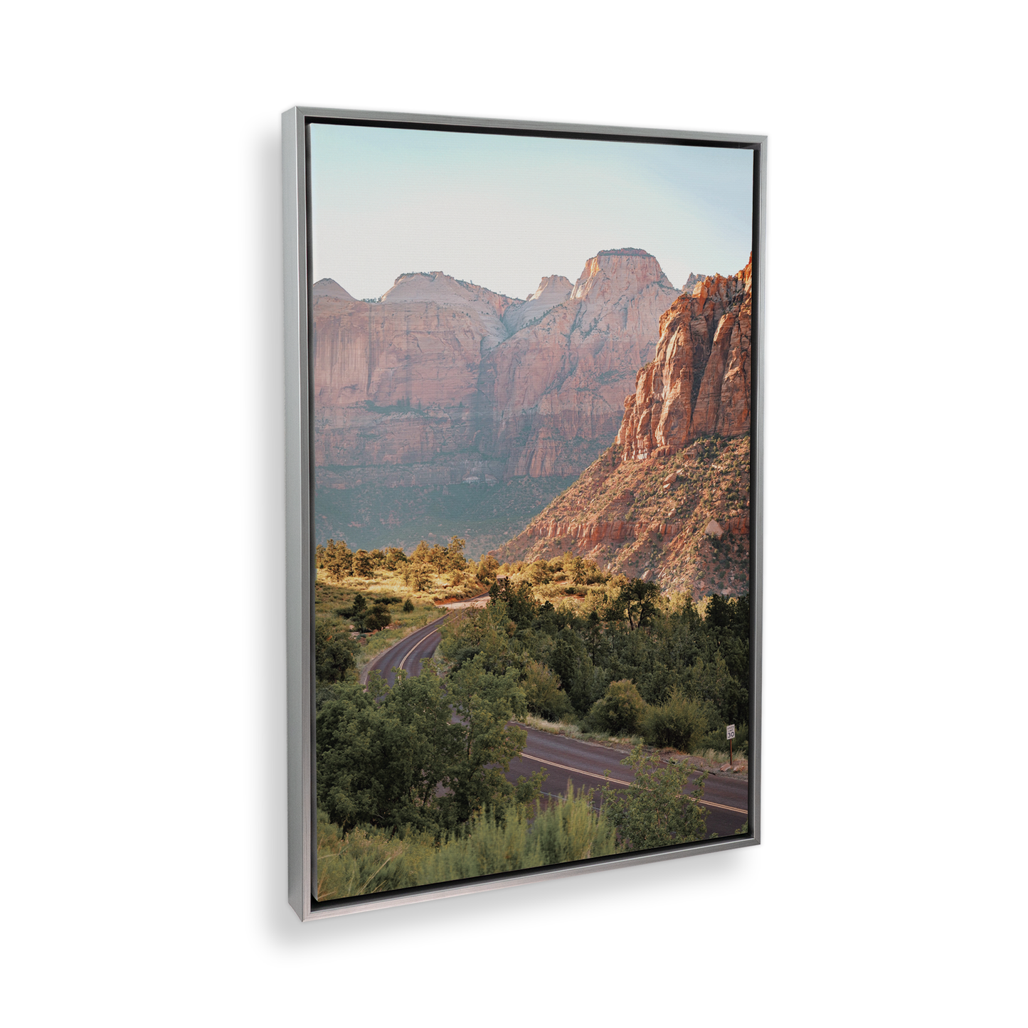 [color:Polished Chrome], Picture of art in frame