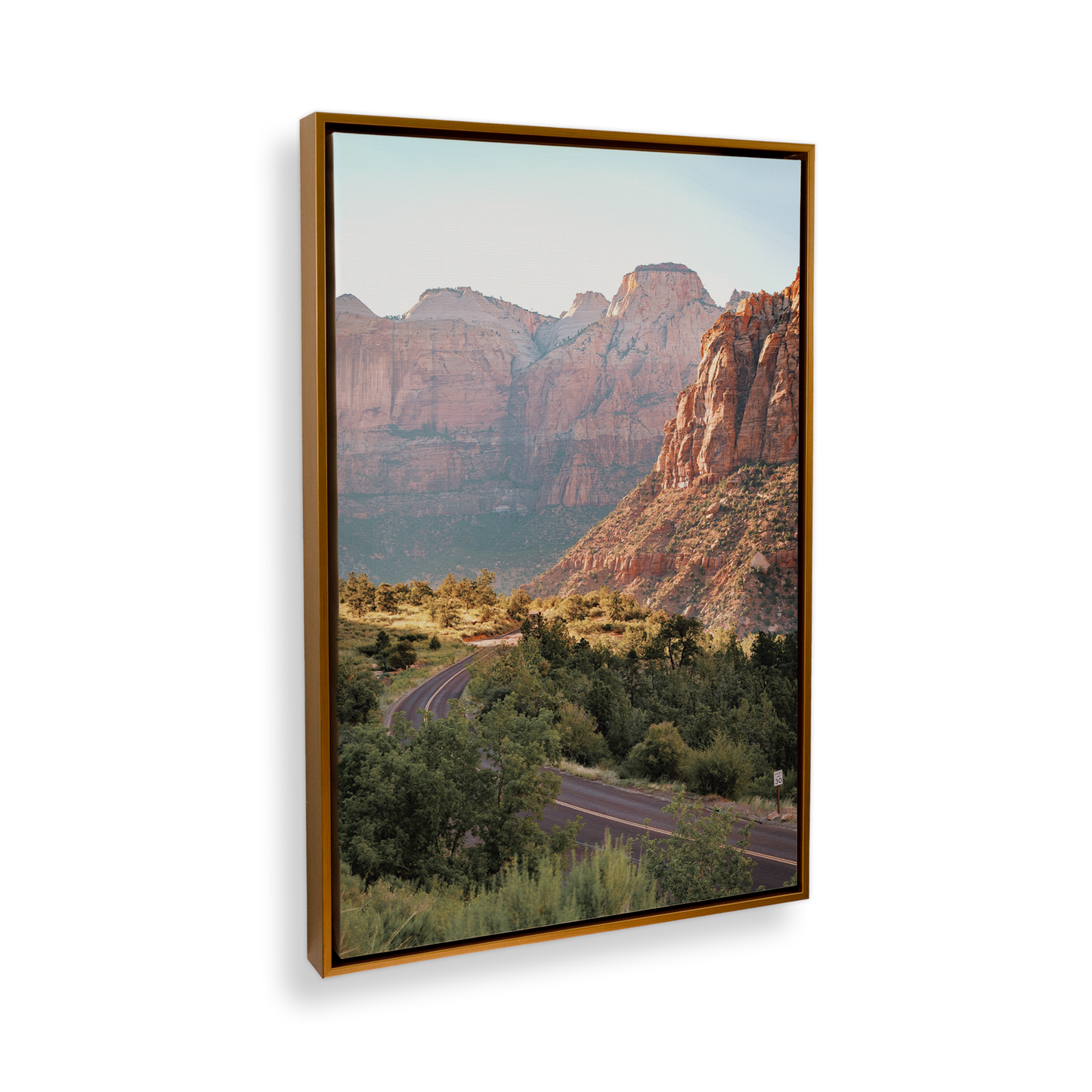 [color:Polished Gold], Picture of art in frame