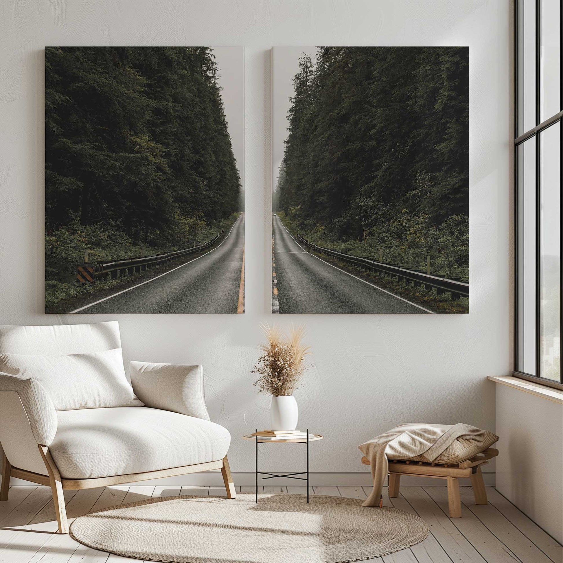 [Color:Stretched Canvas], Picture of art in a room