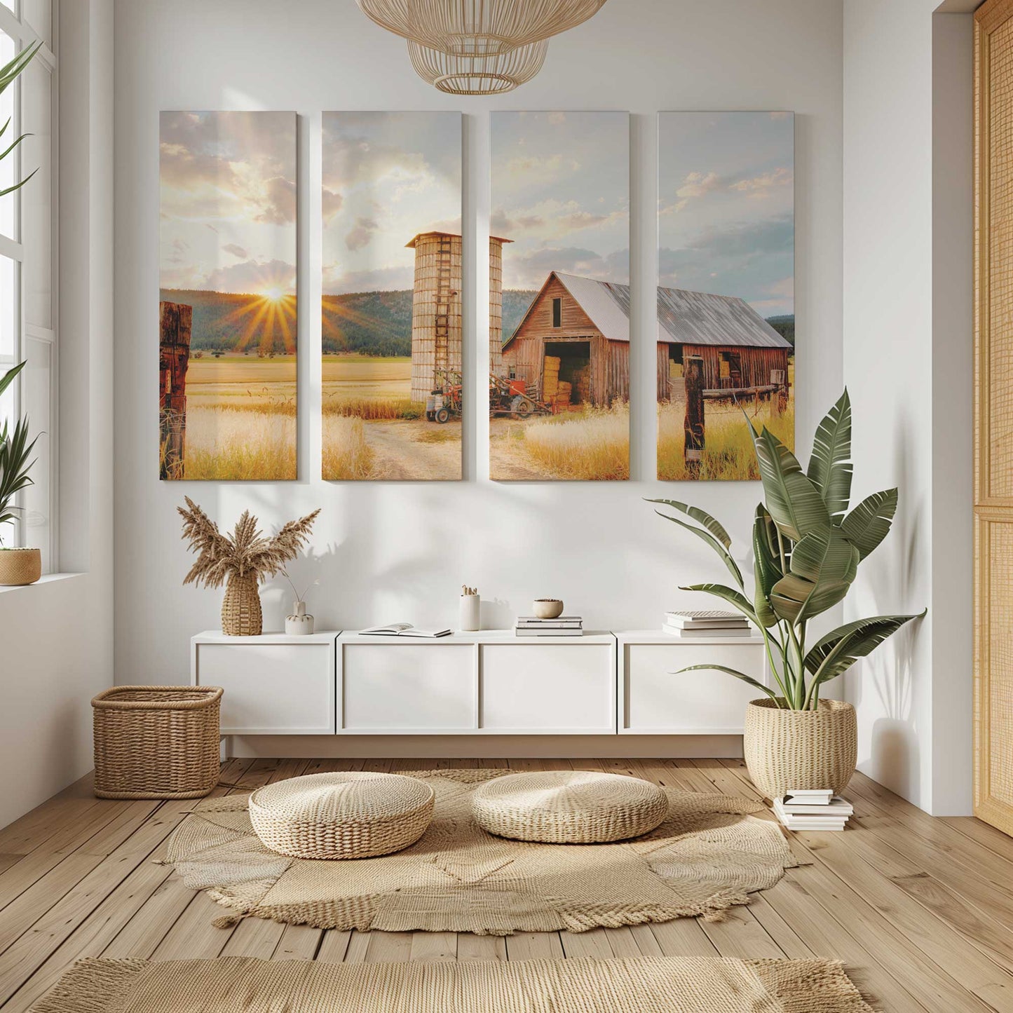 [Color:Stretched Canvas], Picture of art in a room