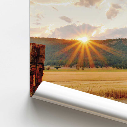 Golden Harvest Print Promotional Rolled Print