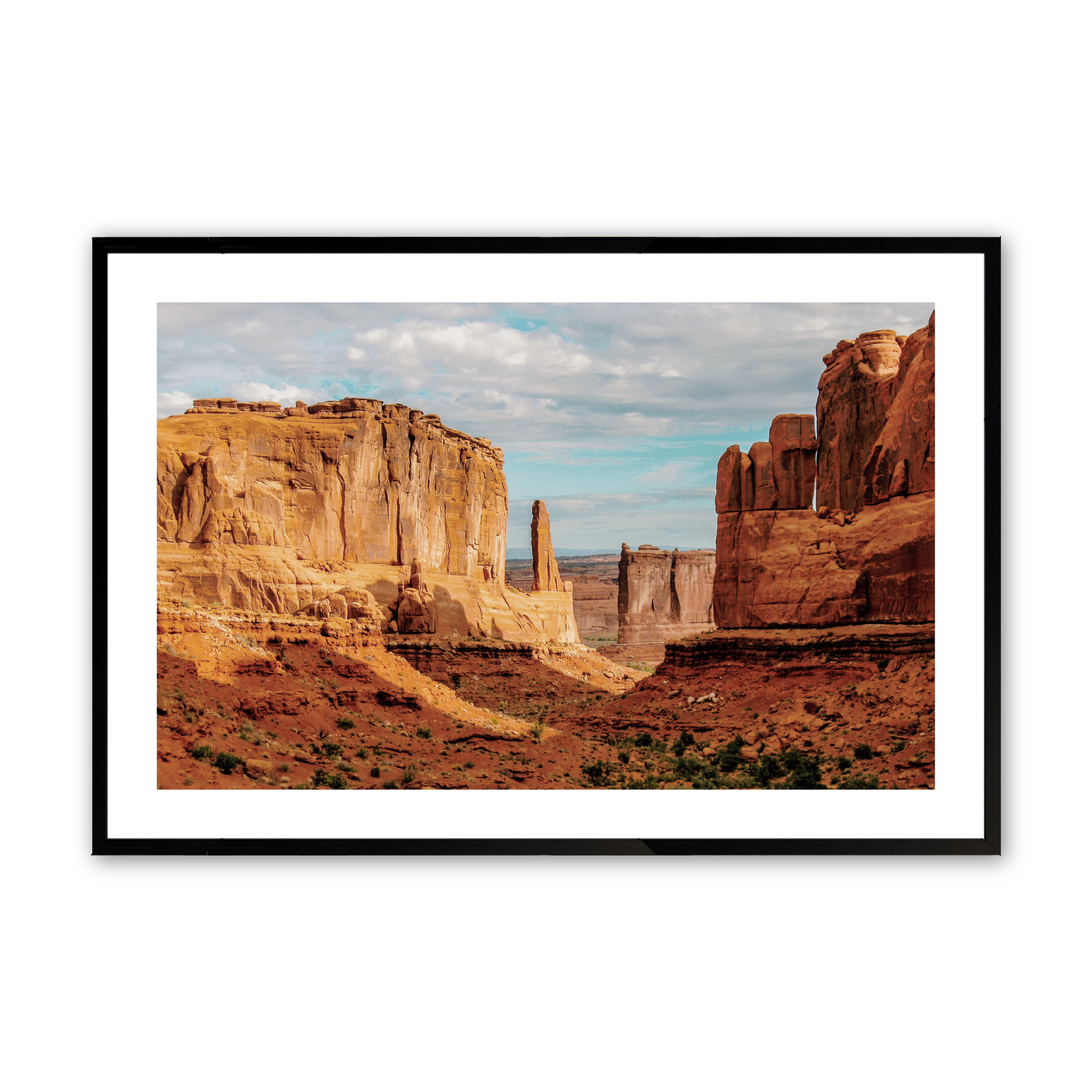 canyon giants photo print in a black frame