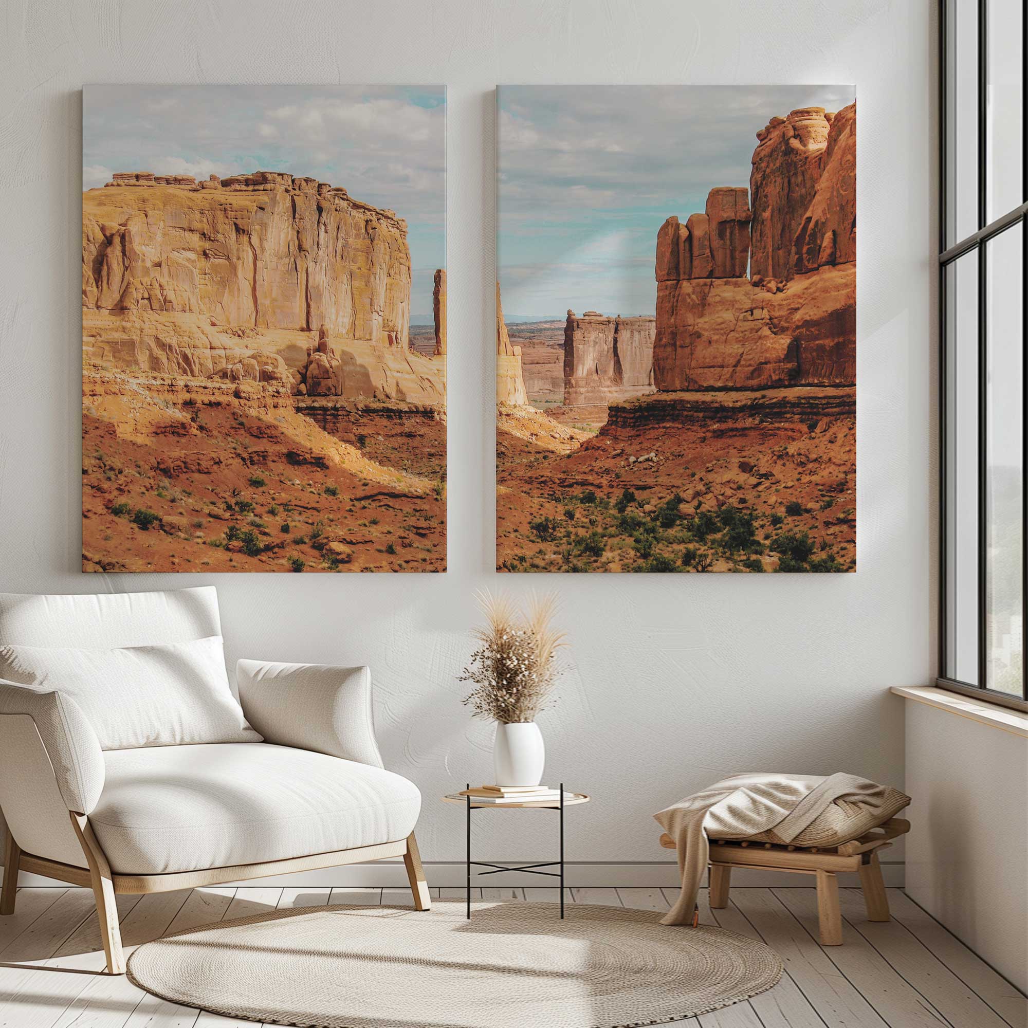 canyon giants large canvas 2 piece split art