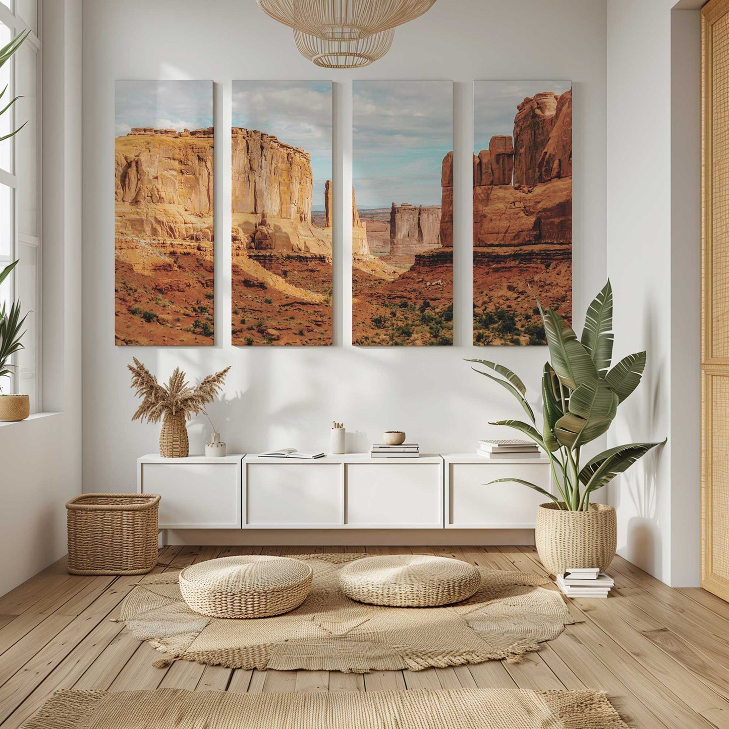 [Color:Stretched Canvas], Picture of art in a room