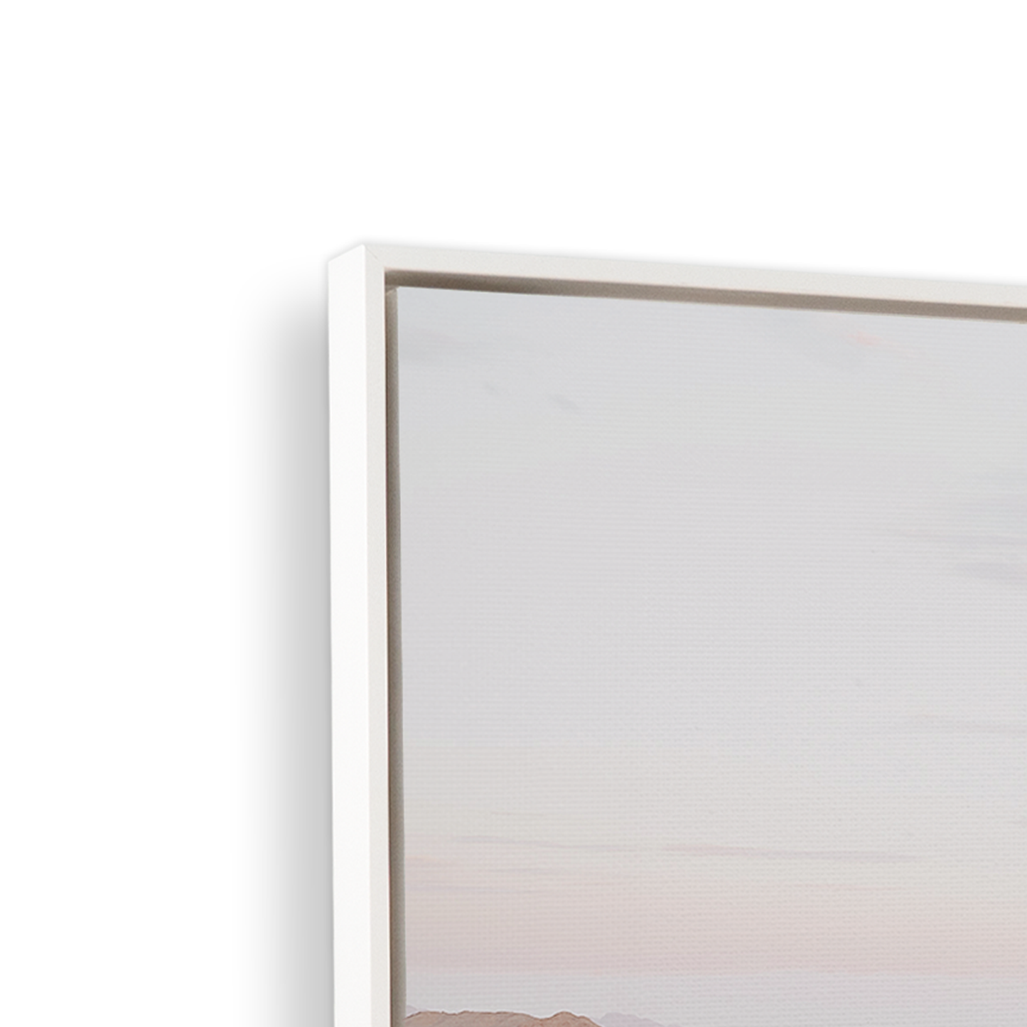 [color:Satin White], Picture of the corner of the frame