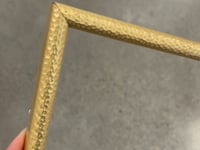 [LIFESTYLE],Gold Medium Width Wall Hammered Frame in a room