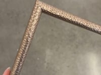 Hammered Champagne Medium Width Table Top Frame