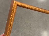 Hammered Copper Medium Width Table Top Frame