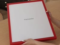 Cherry Red Aurora Wall Frame, Set of 3