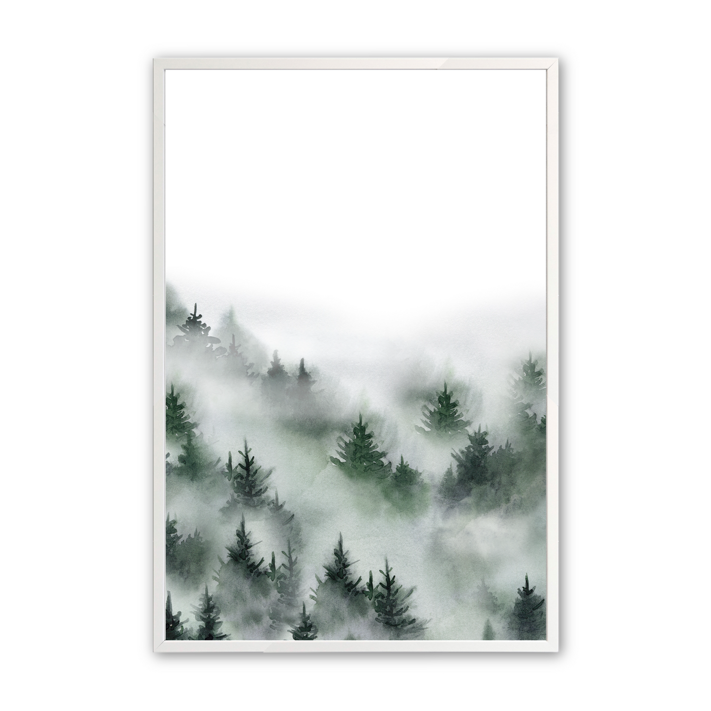 [color:Opaque White], Picture of art in white frame