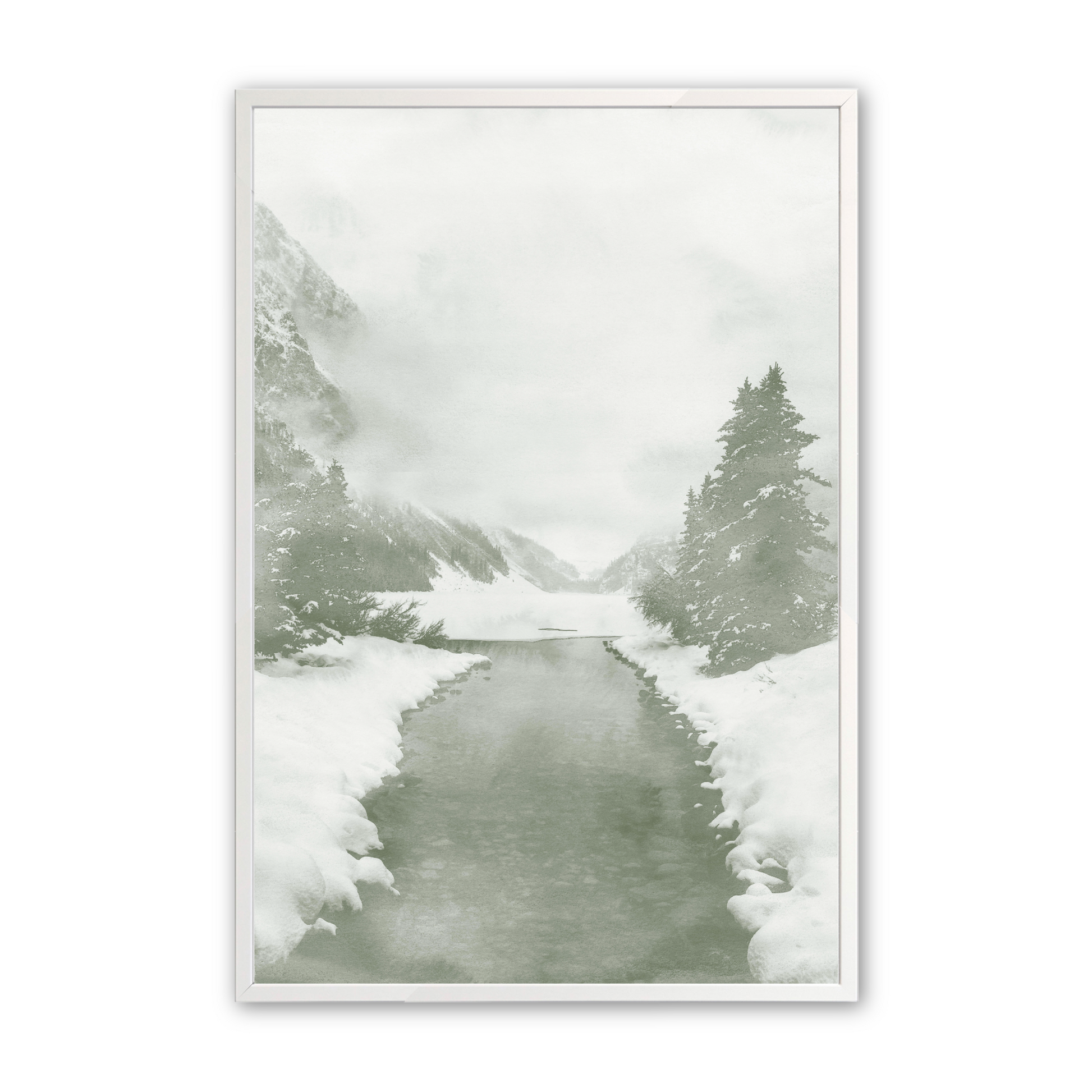 [color:Opaque White], Picture of art in white frame