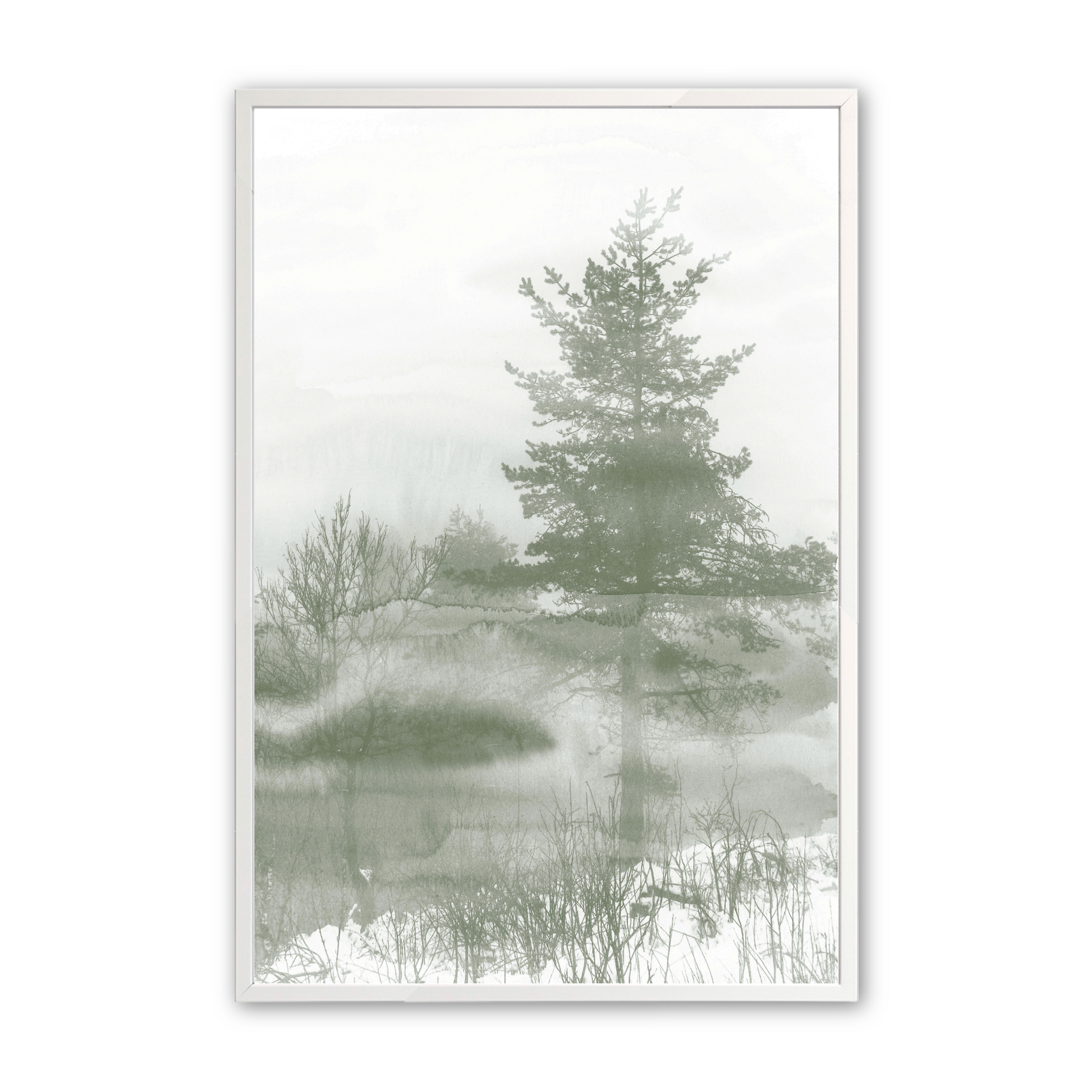 [Color:Opaque White], Art in our Opaque White wood frame