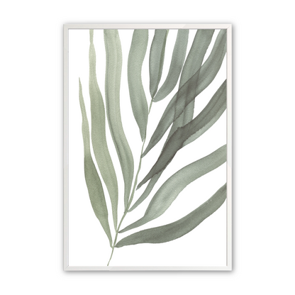 [color:Opaque White], Picture of the second print of 3 ferns in a white frame