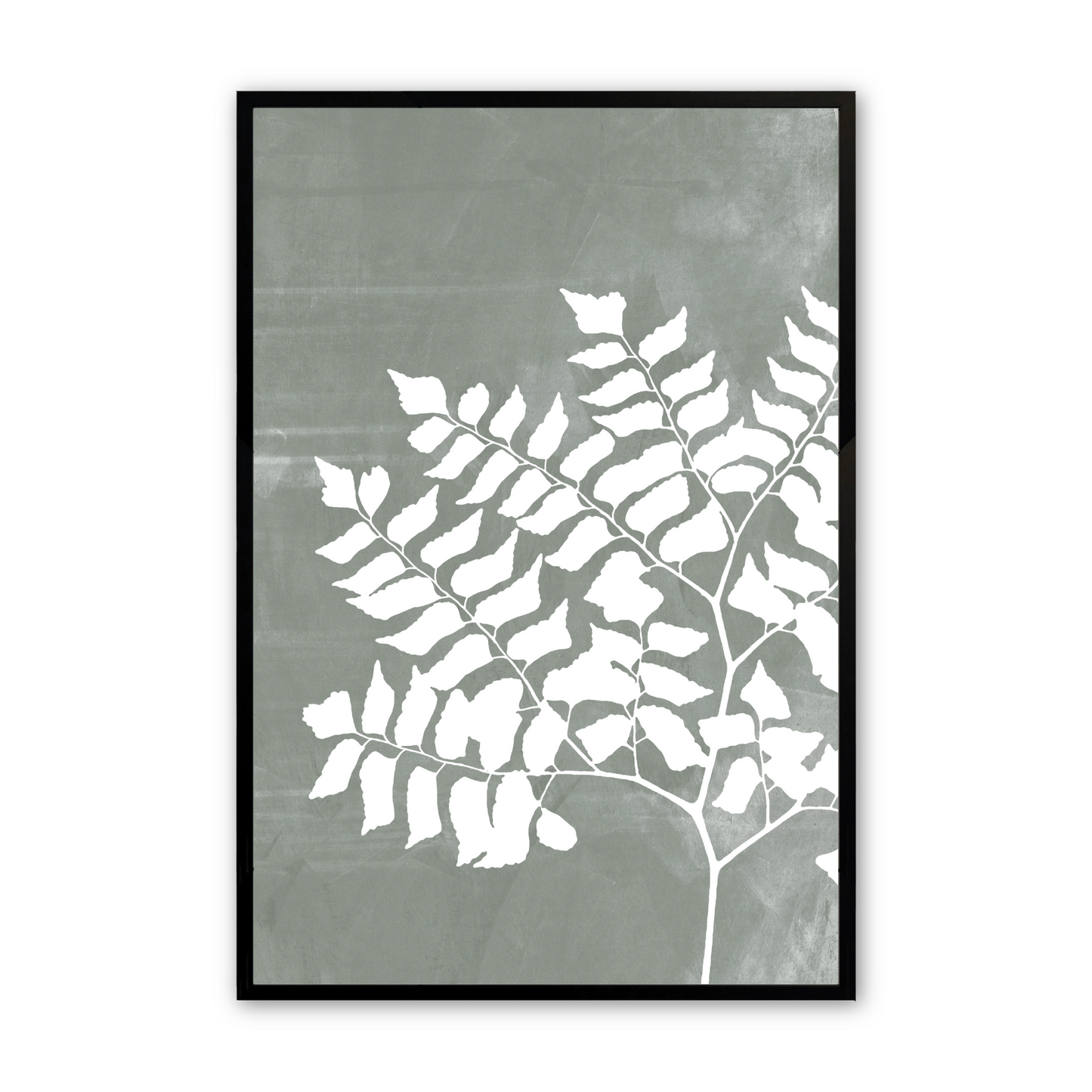 [color:Satin Black], Picture of the third of 3 leaves in a black frame