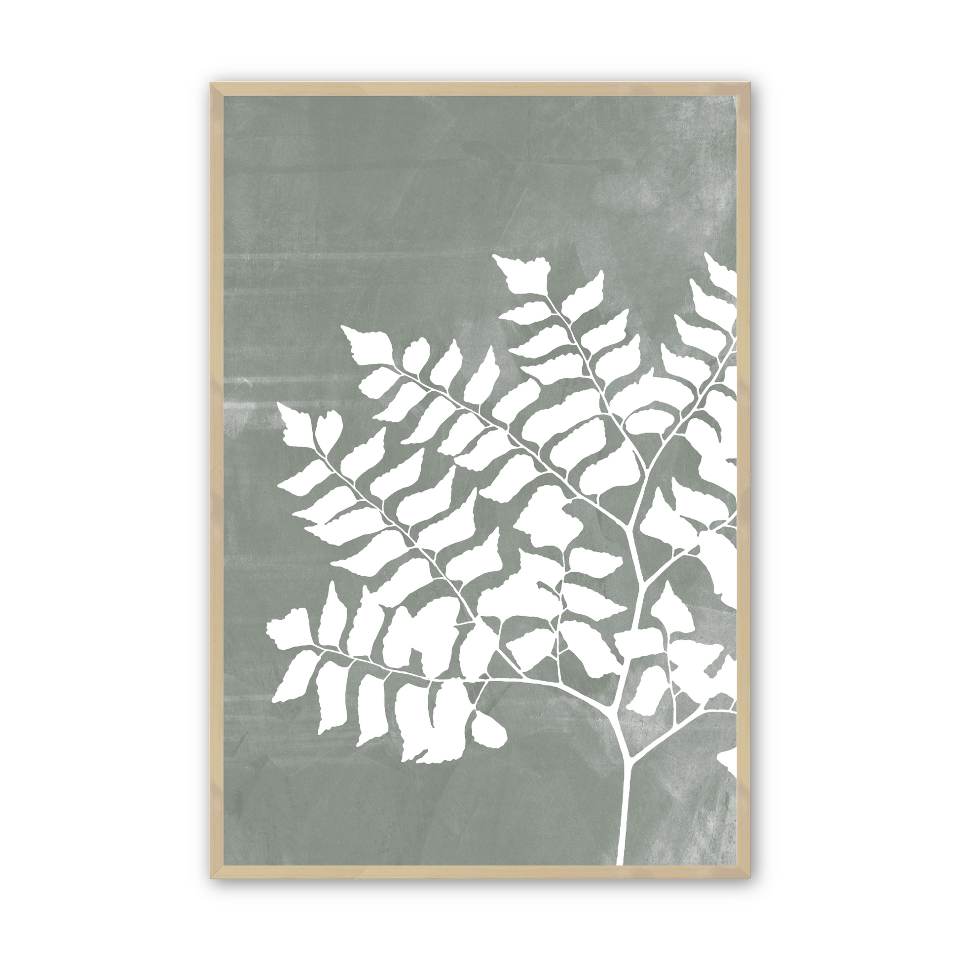 [color:Raw Maple], Picture of the third of 3 leaves in a raw maple frame