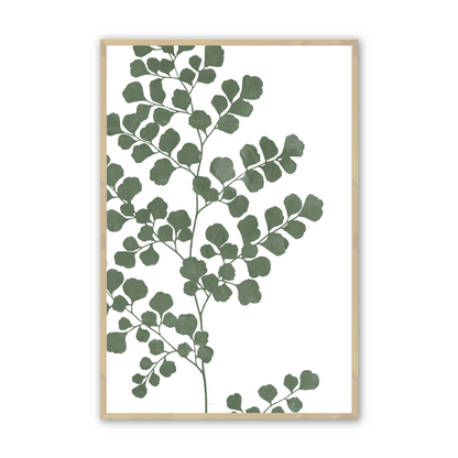 [color:Raw Maple], Picture of the second of 6 leaves and flowers in a raw maple frame
