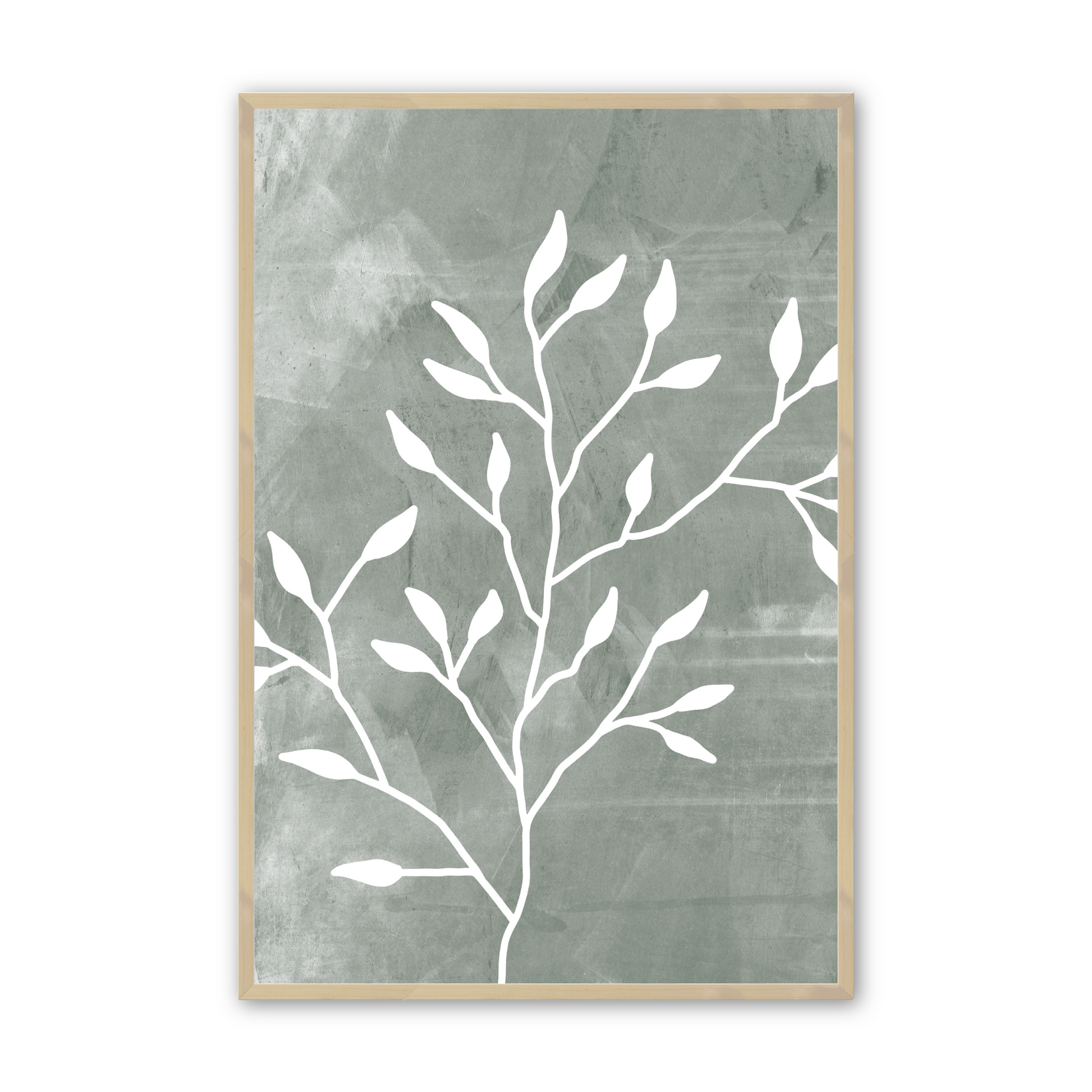 [color:Raw Maple], Picture of the second of 3 leaf illustrations in raw maple frame
