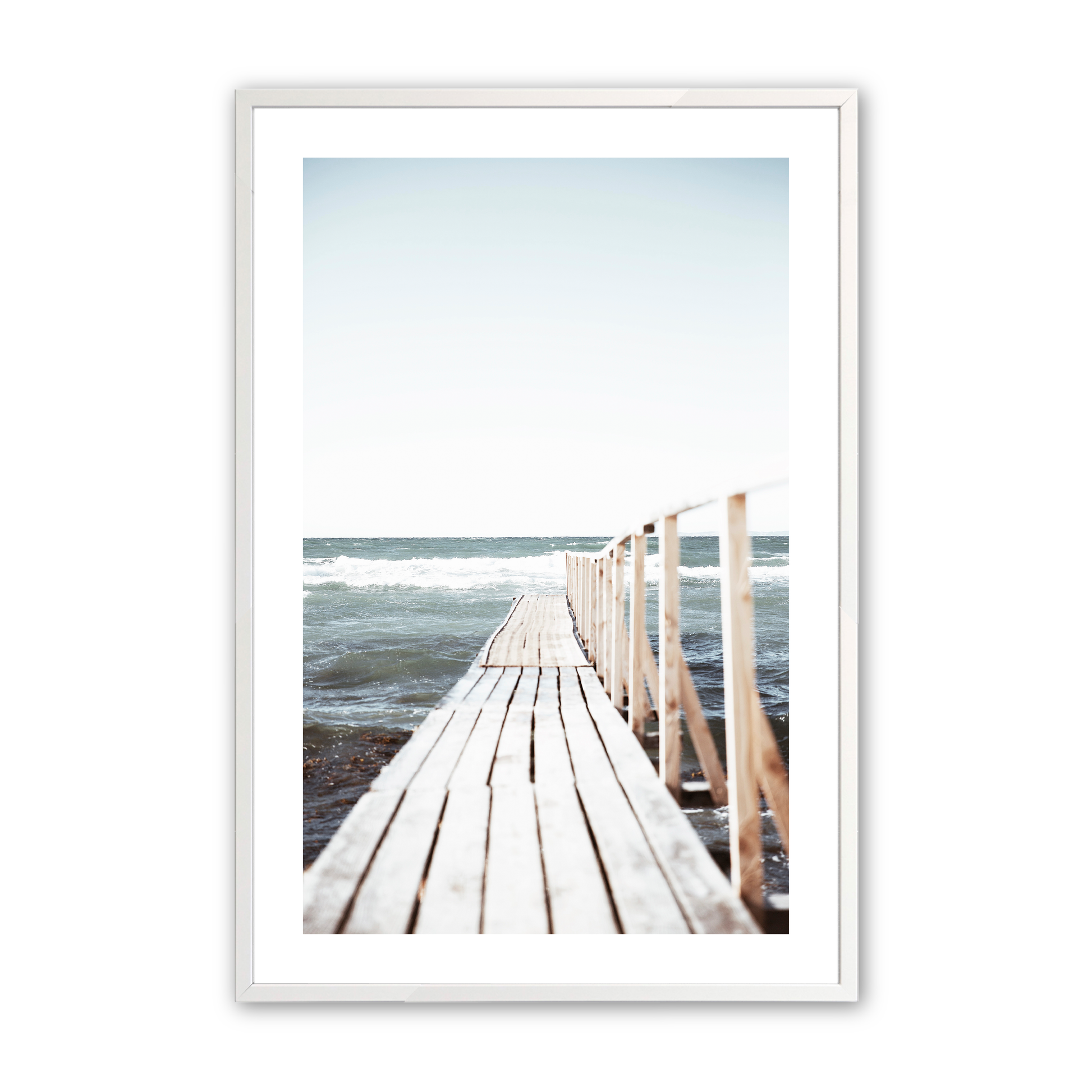 [Color:Opaque White], Art in our Opaque White wood frame