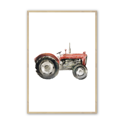 [color:Raw Maple], Picture of art in frame -Red Tractor