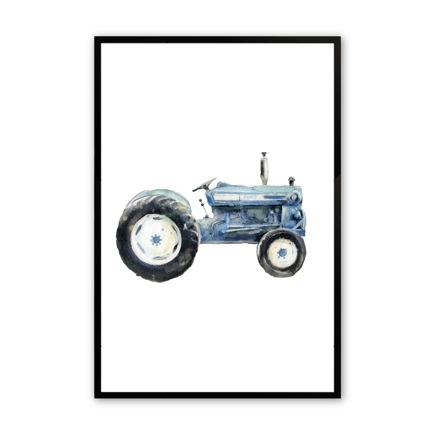 [color:Satin Black], Blue Tractor