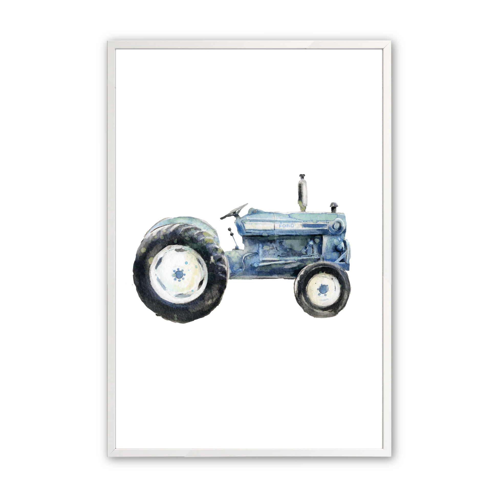 [color:Opaque White], Blue Tractor