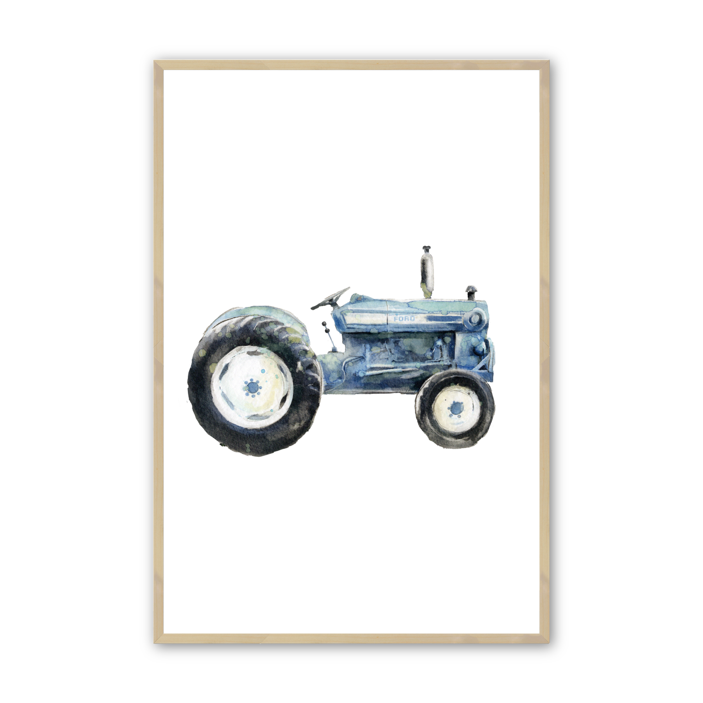 [color:Raw Maple], Blue Tractor