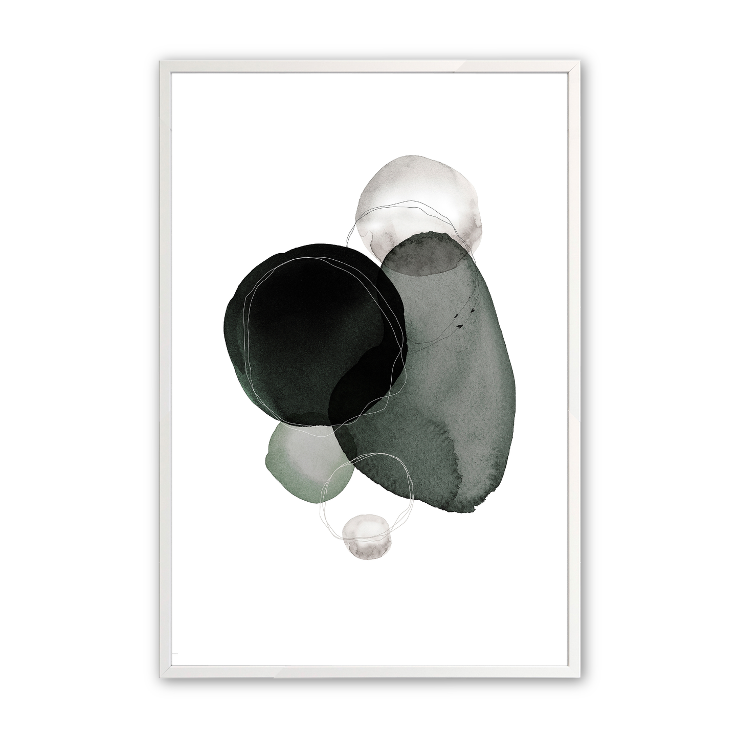 [Color:Opaque White], Art in our Opaque White wood frame