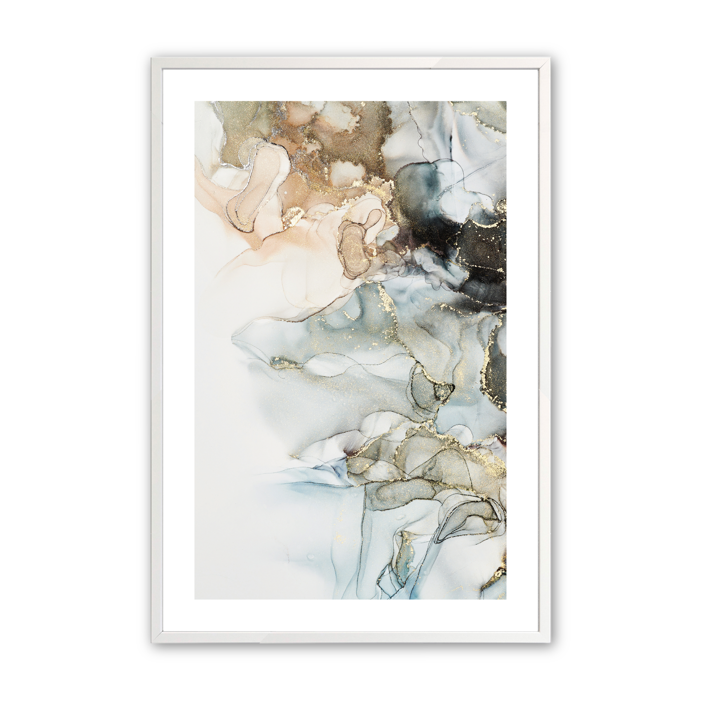 [Color:Opaque White], Art in our Opaque White wood frame